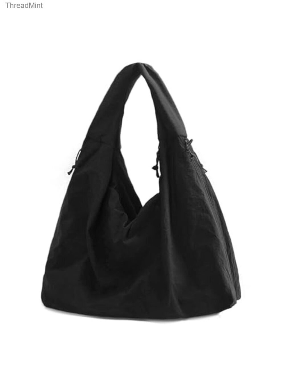 Large Nylon Hobo Bag Women Crescent Shoulder Bag Tote
